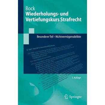 Wiederholungs- und Vertiefungskurs Strafrecht - Bock, Dennis [DE] (2024, Brožovaná, Springer Berlin Heidelberg)