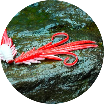 Nástraha RedBass Gumová Nástraha Nymfa Red/White - XX 15,5 cm 15,7 g