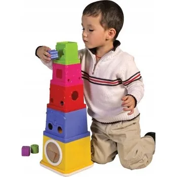 Hračka pro nejmenší K'S KIDS Vzdělávací třídička - Pyramida Sova