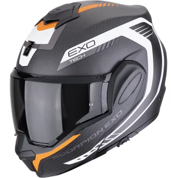Helma na motorku Scorpion exo-tech evo carbon cosy matná černo/oranžová xs