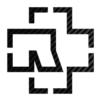 Samolepicí dekorace na vozidlo Rammstein 003 (50 - 3D karbon černý) SAMOLEPKA NA AUTO, NÁLEPKA, FÓLIE, POLEP, TUNING, VLASTNÍ TEXT, TISK, AUTOSAMOLEPKY.cz, POLEPY, OBRÁZEK, LOGO, 3D STICKERS