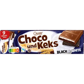 Cukrovinka Choceur choco und keks Black + White 300 g