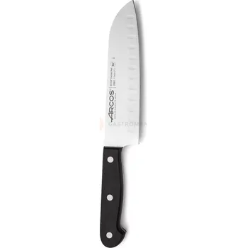 Kuchyňský nůž Nůž Santoku s kuličkovým hrotem, černý, 290 mm | ARCOS, Universal