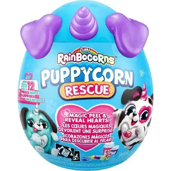 plyšák ZURU Rainbocorns S1: Nemocný pejsek (modro-fialový)