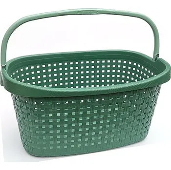 Koš na prádlo Fortel Koš na prádlo s uchem 7092, 40 L, 59 x 40 x 30 cm, zelená