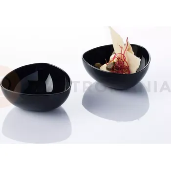 Servírovací stolek Sada jednorázových misek, černá - 100 ks. 75x75x30 mm - PMO11.02 | MARTELLATO, MONOUSO & TAKE AWAY