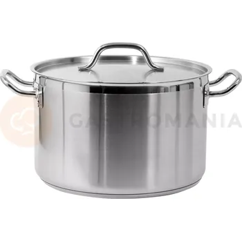 Hrnec Střední hrnec s poklicí z nerezové oceli 32x20 cm 16,1 l | YATO, YG-00025