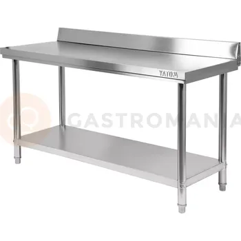 Přístěnný skládací stůl s policí 1500x600x850+100 mm | YATO, YG-09024