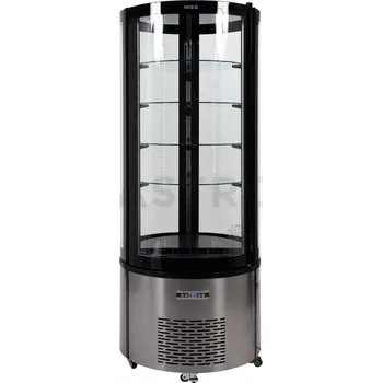 Chladící vitrína 400 l 68x68x175 cm černá | YATO, YG-05098