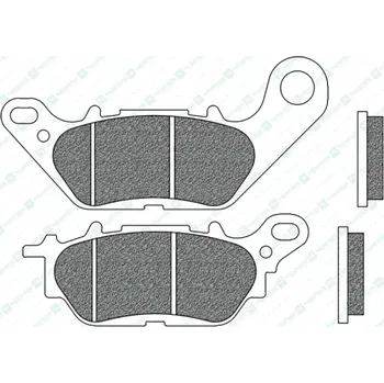 Brzdová destička brzdové destičky, NEWFREN (směs ROAD TOURING ORGANIC) 2 ks v balení M502-901