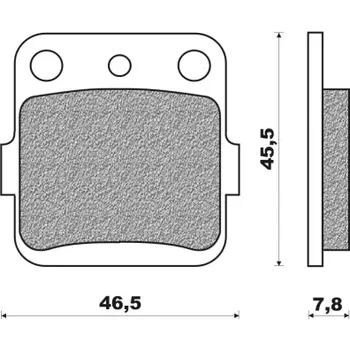 Brzdová destička brzdové destičky, NEWFREN (směs OFF ROAD DIRT SINTERED) 2 ks v balení M502-903