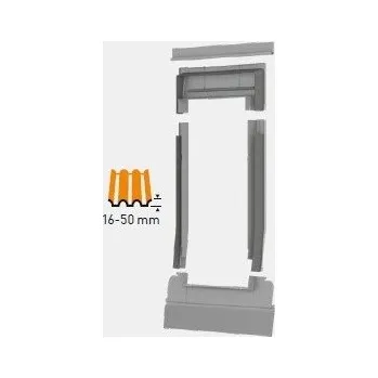 Okno DAKEA KTF - Lemování pro profilované krytiny 16-50mm - M10A - rozměr 78*160cm