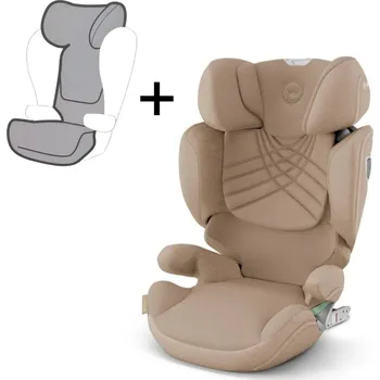 Autosedačka CYBEX Platinum Solution T i-Fix Plus Cozy Beige + letní potah Grey