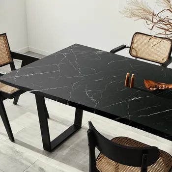 Samolepící dekorace Samolepka na nábytek 200x60 cm Black and White Marble – Ambiance ID_1524716