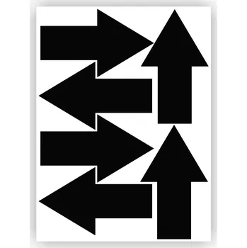 samolepka Sada samolepek se šipkami, značkovací šipky, samolepicí arch