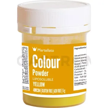 Výroba svíčky Práškové barvivo rozpustné v tucích 5 g - žluté | MARTELLATO, Colour powder