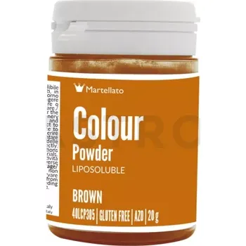 Výroba svíčky Barvivo potravinářské rozpustné v tucích 20 g - hnědé | MARTELLATO, Colour powder