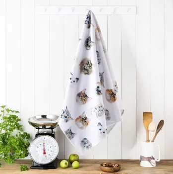 Utěrka Die moderne Hausfrau Kuchyňská utěrka Kočky, 2 ks 674001