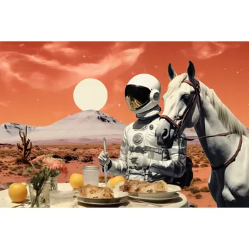 Plakát Plakát Oběd na Marsu bez rámu 91,5 x 61 cm