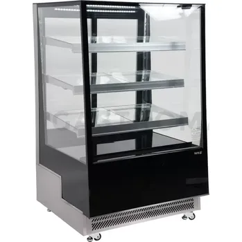 Chladící vitrína 400 l 90x80x144 cm černá | YATO, YG-05045