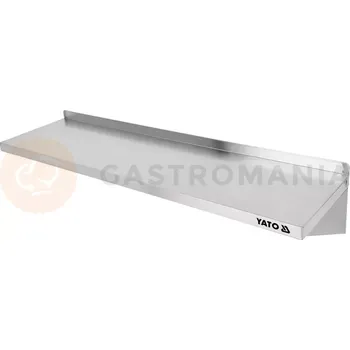 Závěsné křeslo Nástěnná police se zadním lemem jednodílná 900x300x180 mm | YATO, YG-09040