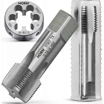 Závitořezný nástroj Závitník trubkový 7/8'' - 14 závitů na palec HSS DIN5157 válcový + závitové očko