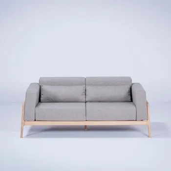 Pohovka Šedá pohovka s konstrukcí z masivního dubového dřeva Gazzda Fawn, 180 cm ID_1165646