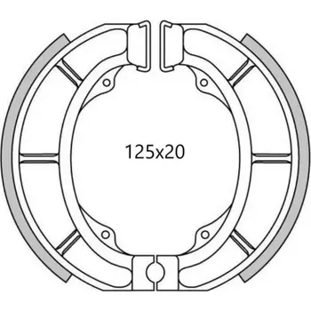 Brzda pro motocykl brzdové obložení (standardní materiál) NEWFREN (2 ks v balení) M572-021