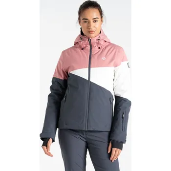 Dámská zimní lyžařská bunda Dare2b ICE III šedá/růžová 36