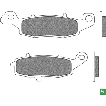 Brzdová destička brzdové destičky, NEWFREN (směs ROAD TOURING SINTERED) 2 ks v balení M502-962