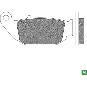 Brzdová destička brzdové destičky, NEWFREN (směs ROAD TOURING SINTERED) 2 ks v balení M502-831