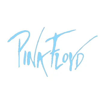Samolepicí dekorace na vozidlo Pink Floyd 002 (03 - světle modrá) SAMOLEPKA NA AUTO, NÁLEPKA, FÓLIE, POLEP, TUNING, VLASTNÍ TEXT, TISK, AUTOSAMOLEPKY.cz, POLEPY, OBRÁZEK, LOGO, 3D STICKERS