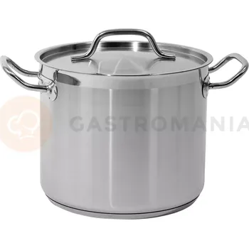 Hrnec Vysoký hrnec s poklicí z nerezové oceli 24x20 cm 9 l | YATO, YG-00003