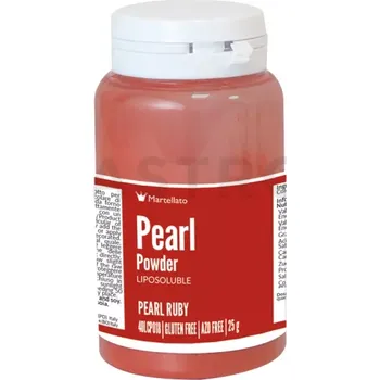 Výroba svíčky Práškové barvivo 25 g - perleťová červeň | MARTELLATO, Pearl powder