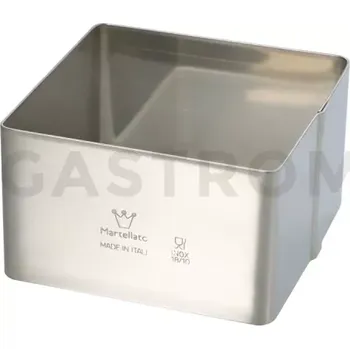 Kuchyňská sůl Čtvercový cukrářský ráfek - 80x80x60 mm | MARTELLATO, Square