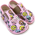 Barefoot bačkory Pegres BF01 Donut růžová 21, Vnitřní délka boty: 13,4 cm, Vnitřní šířka boty: 6,1 cm