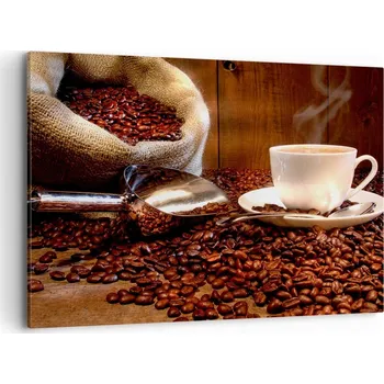 Obraz Foto obraz na plátně 100x70 zrnka kávy obývací pokoj ložnice na zeď velký