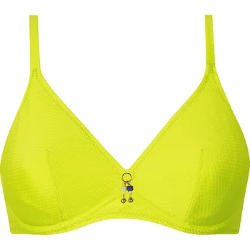 Dámské plavky Plavková podprsenka nevyztužená ANTIGEL (FBB3207-25), Barva světle zelená, Velikost 70F