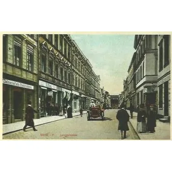 Pohlednice Stolp in Pommern. Langestrasse / Słupsk v Pomořansku