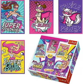 Puzzle Trefl Puzzle 207 dílků 4 v 1 Puzzle a její super kamarádky