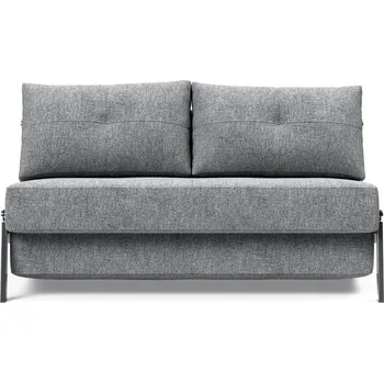 Pohovka Šedá rozkládací pohovka Innovation Cubed Chrome Twist Granite, 100 x 154 cm ID_702552