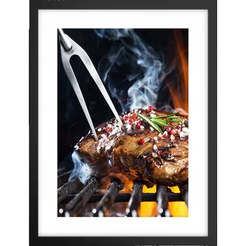 Obraz Obraz plakát v černém rámu do obýváku 30x40 gastronomie plakáty na zeď