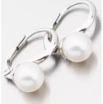 Náušnice Dámské náušnice bílé zlato 585 perly 668P-120001