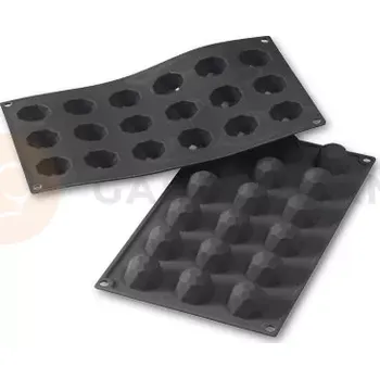 Kuchyňská sůl Silikonová forma na monoporce, 18 otvorů 35x23 mm - 30SF048 | MARTELLATO, Diamond