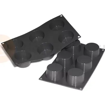 Kuchyňská sůl Silikonová forma na monoporce, 6 otvorů 68x38 mm - 30SF102 | MARTELLATO, Muffin large