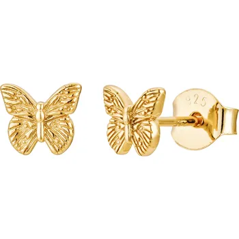 Náušnice Olivie Stříbrné náušnice MOTÝL GOLD 9348 Ag 925; ≤0,8 g.