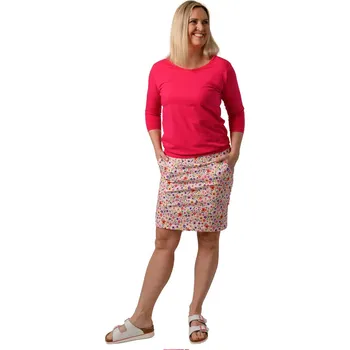 Dámská sukně ČR výroba Sukně VIVIEN, květy Velikost L květy