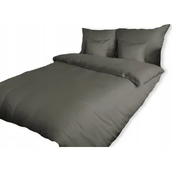 Povlečení Pościel bavlněný satén 140x200 jednobarevné světle šedé