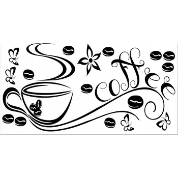 Obraz Samolepky na zeď Dekorace do jídelny Šálek Káva Kuchyň 50x100