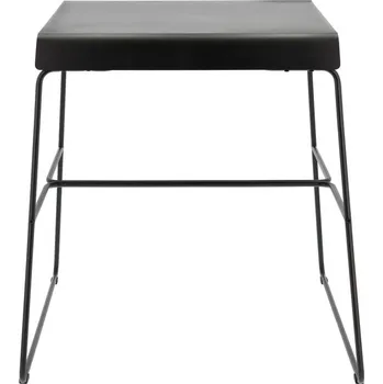 Jídelní stůl Černý kovový jídelní stůl 58x75 cm A-Café – Zone ID_1632784